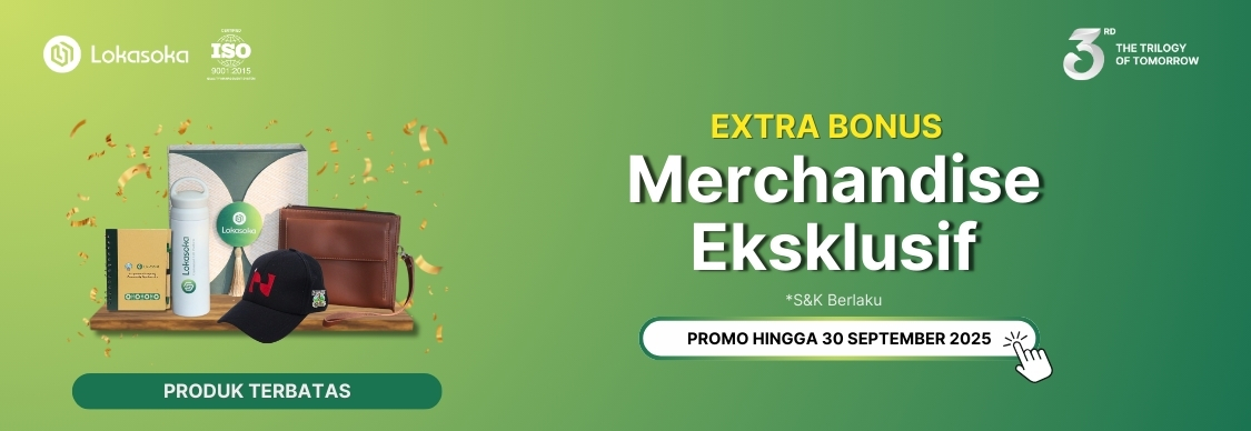 Gratis ongkir hingga 500K & gratis desain hanya di Lokasoka