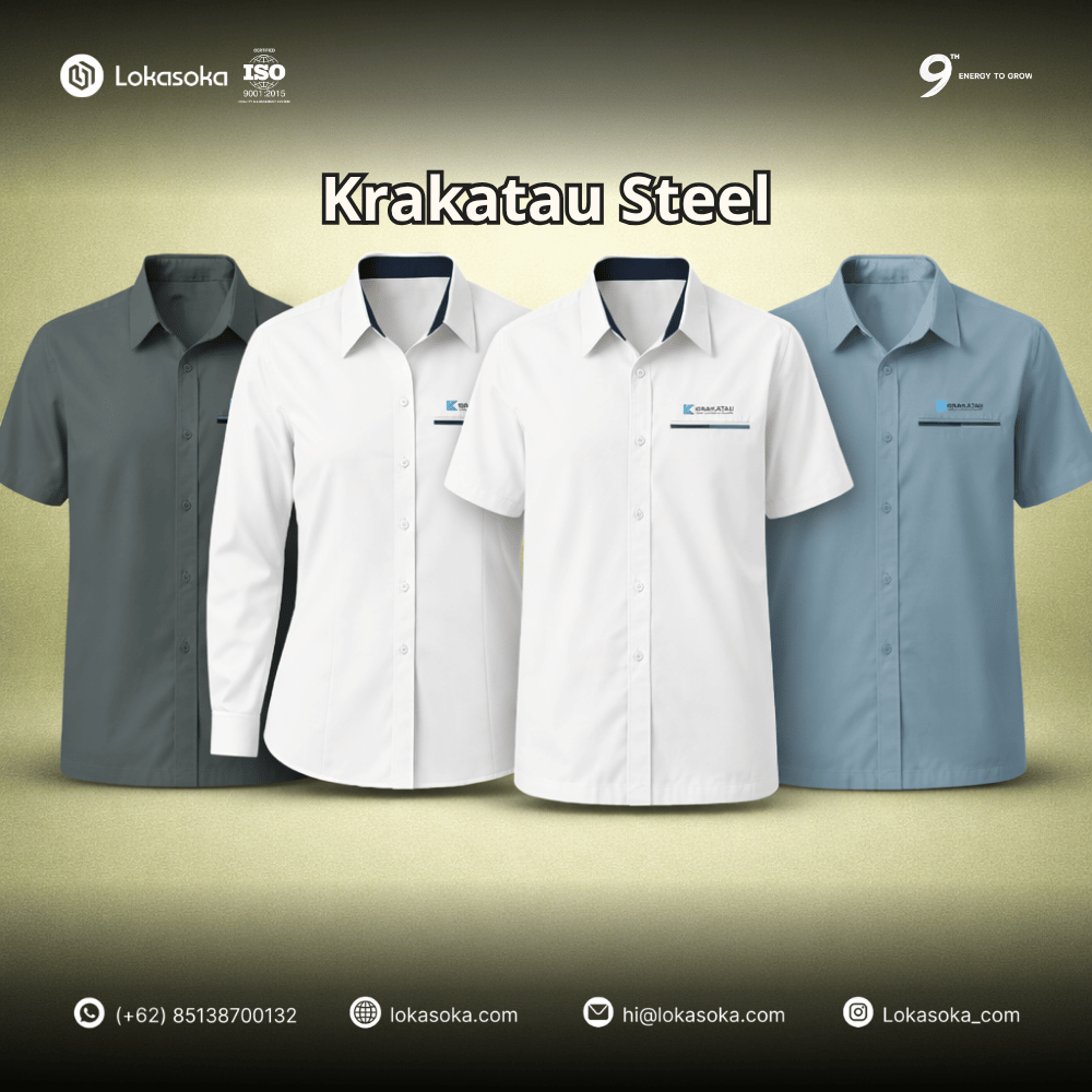 Custom seragam formal atau casual untuk kerja, sekolah ataupun event hanya di Lokasoka