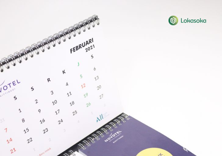 Perhatikan setiap komponen agar souvenir kalender Anda dari Lokasoka memberikan impact besar