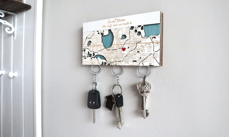 Lebih mudah temukan kunci dengan Magnetic Key Holder For Wall dari Lokasoka