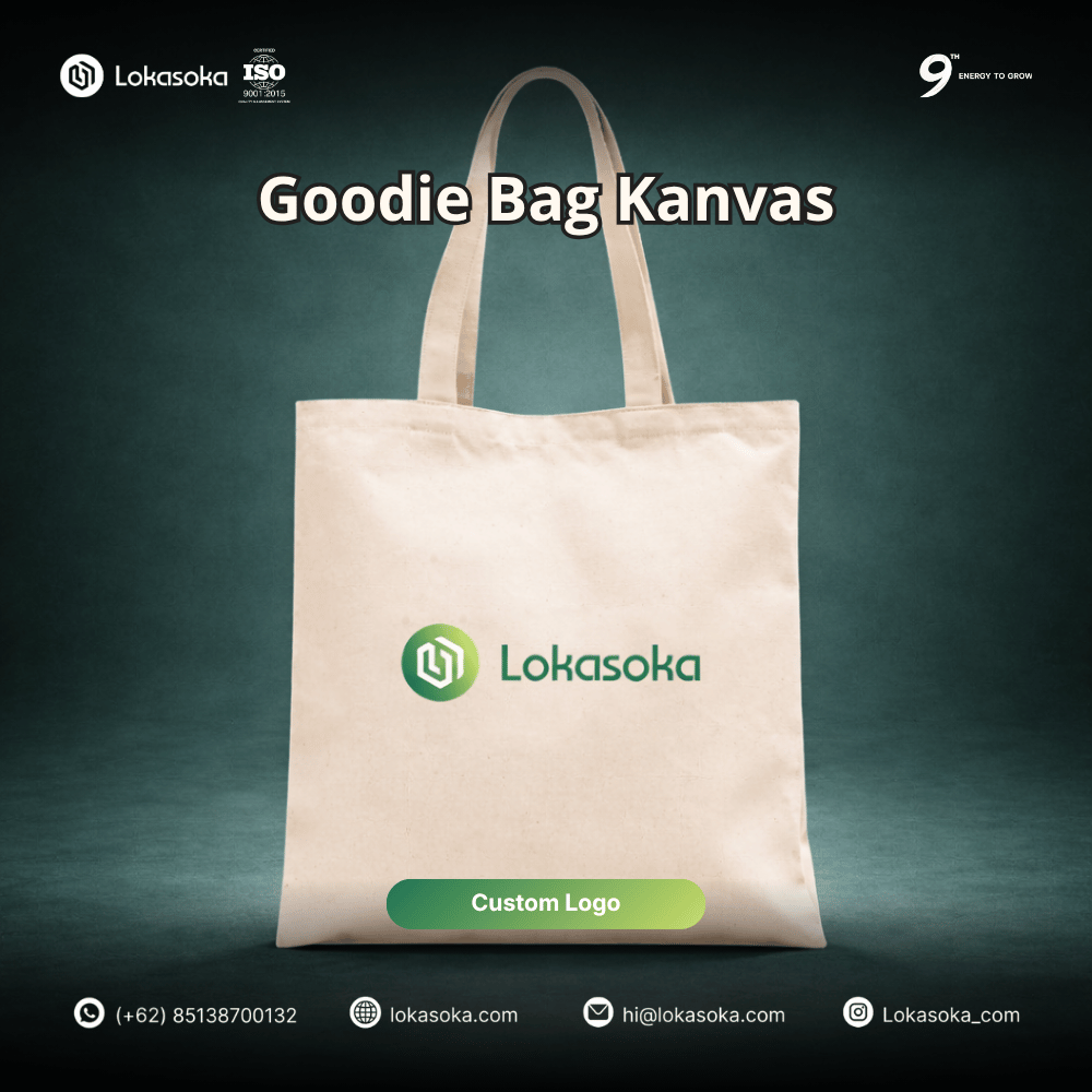 Cari vendor goodie bag canvas custom untuk event ? Hanya di Lokasoka