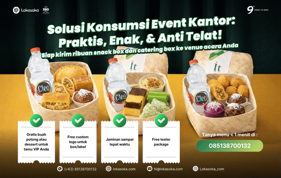 Promo snack box dan catering box untuk seluruh event kantor