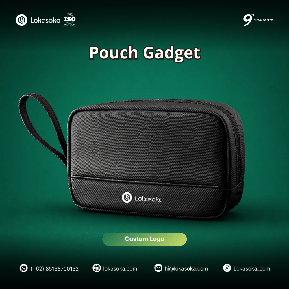 Paket corporate gift box eksklusif dari Lokasoka dengan proses produksi cepat 3-5 hari dan layanan gratis desain untuk kebutuhan perusahaan.