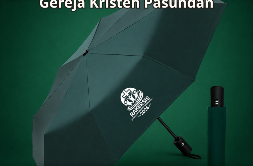 Custom payung golf sebagai souvenir perusahaan di Lokasoka