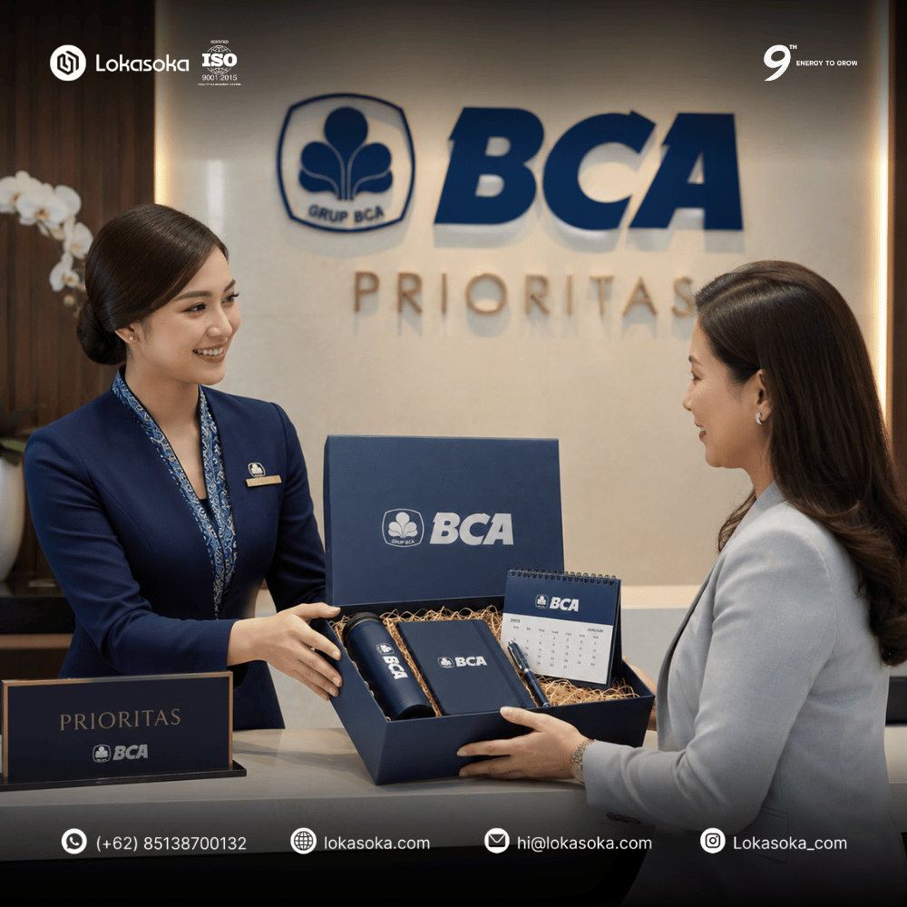 Custom corporate gift untuk klien dan nasabah perusahaan Anda di Lokasoka