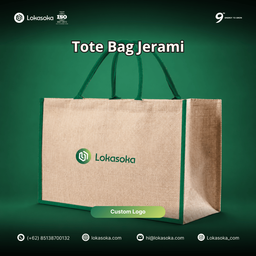 Custom totebag untuk seminar kir ramah lingkungan di Lokasoka