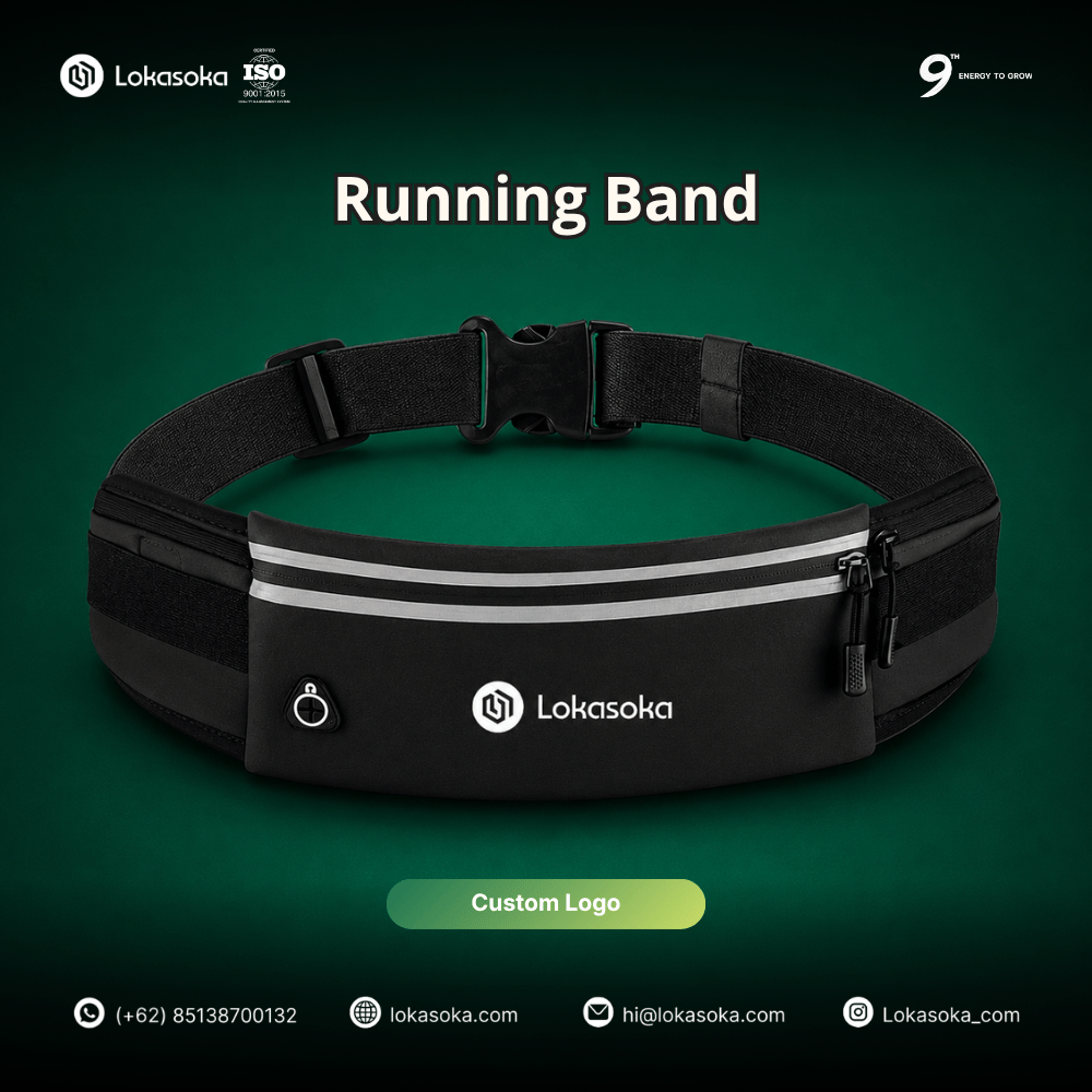 Custom wristband untuk merchandise race pack event marathon di Lokasoka