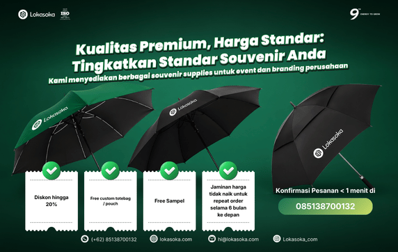 Custom souvenir elektronik untuk corporate gift ke pegawai dan klien di Lokasoka