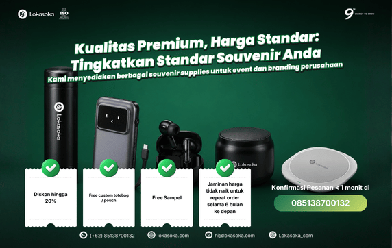 Custom corporate gift untuk klien dan nasabah perusahaan Anda di Lokasoka