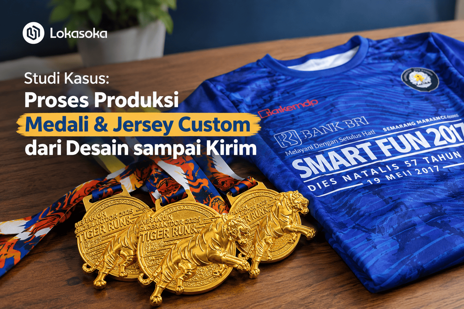 Studi Kasus: Proses Produksi Medali & Jersey Custom dari Desain sampai Kirim