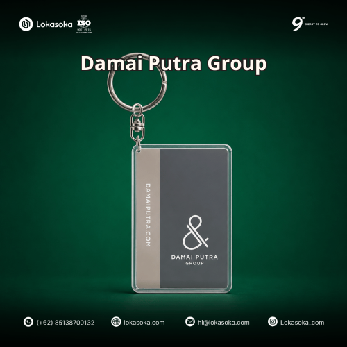Vendor Gantungan Kunci Akrilik Custom Logo Perusahaan Harga Grosir untuk Merchandise Promosi