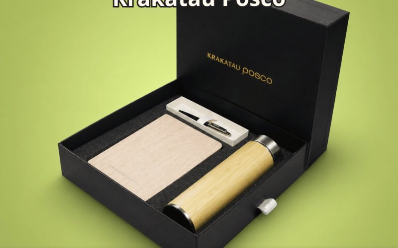 Paket custom onboarding kit karyawan dari Lokasoka yang berisi merchandise fungsional seperti tumbler, notebook, dan lanyard untuk meningkatkan engagement karyawan baru di perusahaan.