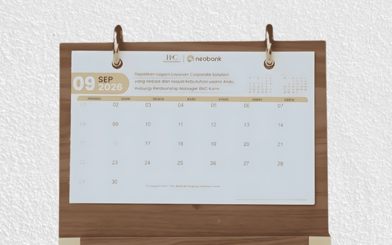 Kalender Kayu Jadi Media Eksklusif Bank & BUMN dalam Strategi Branding