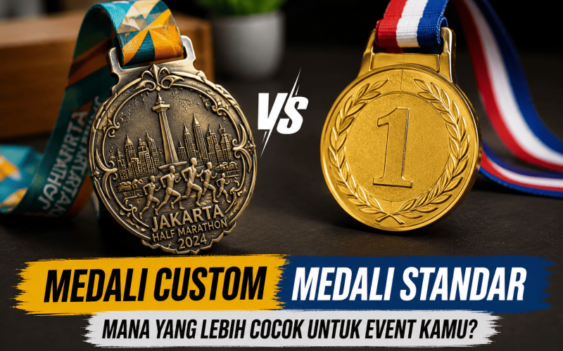 Medali Custom vs Medali Standar: Mana yang Lebih Cocok untuk Event Kamu?