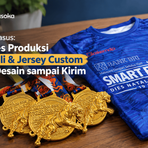 Studi Kasus: Proses Produksi Medali & Jersey Custom dari Desain sampai Kirim